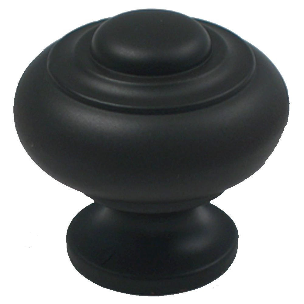 Rusticware 910-BLK 1-1/8" Knob in Black